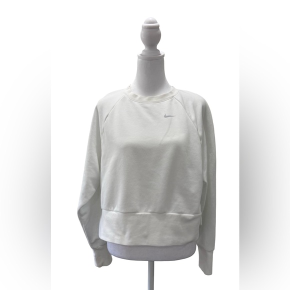 Nike Tops - Nike women Dri-FIT Versa cropped cutout back sweatshirt embossed logo Size S